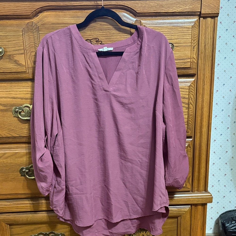Maurices Dusty Rose Blouse